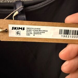 SKIMS Dark Gray Mini Dress